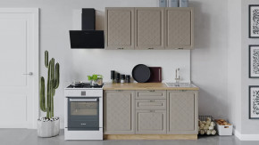 Кухонный гарнитур «Бьянка» длиной 150 см Дуб крафт золотой/Дуб кофе в Тюмени - mebel-tymen.ru | фото