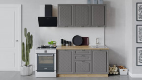 Кухонный гарнитур «Бьянка» длиной 150 см Дуб крафт золотой/Дуб серый в Тюмени - mebel-tymen.ru | фото