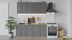 Кухонный гарнитур «Бьянка» длиной 180 см Дуб крафт золотой/Дуб серый в Тюмени - mebel-tymen.ru | фото