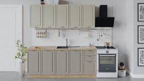 Кухонный гарнитур «Бьянка» длиной 200 см Дуб крафт золотой/Дуб ваниль/Дуб кофе в Тюмени - mebel-tymen.ru | фото