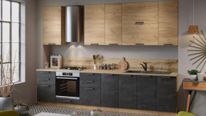 Кухонный гарнитур «Детройт» №18 Дуб Крафт золотой, Угольный Камень в Тюмени - mebel-tymen.ru | фото