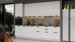 Кухонный гарнитур «Детройт» №19 Белый, Белый глянец в Тюмени - mebel-tymen.ru | фото