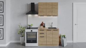 Кухонный гарнитур «Детройт» длиной 100 см Дуб крафт золотой/Дуб Крафт золотой в Тюмени - mebel-tymen.ru | фото