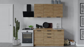 Кухонный гарнитур «Детройт» длиной 150 см Дуб крафт золотой/Дуб Крафт золотой в Тюмени - mebel-tymen.ru | фото