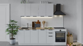 Кухонный гарнитур «Детройт» длиной 180 см Белый/Белый глянец в Тюмени - mebel-tymen.ru | фото