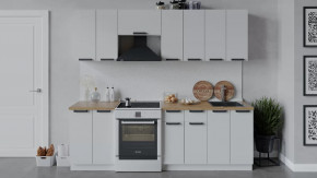 Кухонный гарнитур «Детройт» длиной 240 см Белый/Белый глянец в Тюмени - mebel-tymen.ru | фото