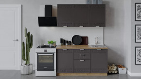 Кухонный гарнитур «Долорес» длиной 150 см Дуб крафт золотой/Муссон в Тюмени - mebel-tymen.ru | фото