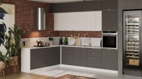 Кухонный гарнитур «Габриэлла» №15 Белый, Сноу, Титан в Тюмени - mebel-tymen.ru | фото