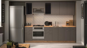 Кухонный гарнитур «Габриэлла» №4 Дуб крафт золотой/Муссон в Тюмени - mebel-tymen.ru | фото