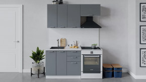 Кухонный гарнитур «Габриэлла» длиной 160 см Белый/Титан в Тюмени - mebel-tymen.ru | фото