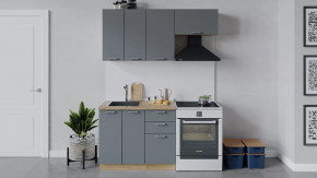 Кухонный гарнитур «Габриэлла» длиной 160 см Дуб крафт золотой/Титан в Тюмени - mebel-tymen.ru | фото