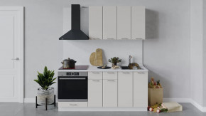 Кухонный гарнитур «Габриэлла» длиной 180 см со шкафом НБ Белый/Крем в Тюмени - mebel-tymen.ru | фото