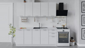 Кухонный гарнитур «Габриэлла» длиной 200 см Белый/Сноу в Тюмени - mebel-tymen.ru | фото