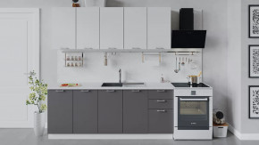 Кухонный гарнитур «Габриэлла» длиной 200 см Белый/Сноу/Муссон в Тюмени - mebel-tymen.ru | фото