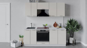 Кухонный гарнитур «Габриэлла» длиной 200 см со шкафом НБ Белый/Крем в Тюмени - mebel-tymen.ru | фото