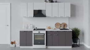 Кухонный гарнитур «Габриэлла» длиной 240 см Белый/Сноу/Муссон в Тюмени - mebel-tymen.ru | фото