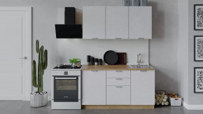 Кухонный гарнитур «Гранита» длиной 150 см Дуб крафт золотой/Бетон снежный в Тюмени - mebel-tymen.ru | фото