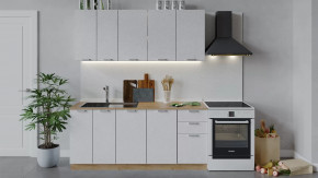 Кухонный гарнитур «Гранита» длиной 180 см Дуб крафт золотой/Бетон снежный в Тюмени - mebel-tymen.ru | фото