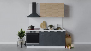 Кухонный гарнитур «Гранита» длиной 180 см со шкафом НБ в Тюмени - mebel-tymen.ru | фото