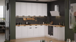 Кухонный гарнитур «Гренада» №14 Белый, Холст Белый в Тюмени - mebel-tymen.ru | фото