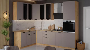 Кухонный гарнитур «Гренада» №16 Дуб Крафт золотой, Холст латте в Тюмени - mebel-tymen.ru | фото