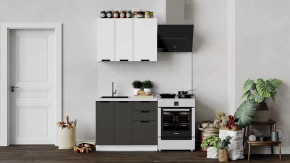 Кухонный гарнитур «Гренада» стандартный Белый, Холст Белый, Холст Вулкан в Тюмени - mebel-tymen.ru | фото