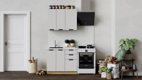 Кухонный гарнитур «Гренада» стандартный Дуб Крафт золотой, Холст мокко в Тюмени - mebel-tymen.ru | фото