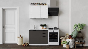 Кухонный гарнитур «Гренада» стандартный (с фрезеровкой) Белый, Холст Белый, Холст Вулкан в Тюмени - mebel-tymen.ru | фото