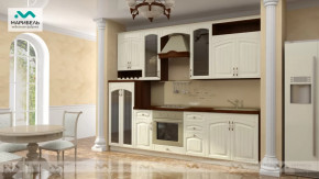 Кухонный гарнитур "Кантри" 2,8 м жемчуг/белый  (Т=38 Кантри) в Тюмени - mebel-tymen.ru | фото