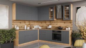 Кухонный гарнитур «Кимберли» №14 Дуб Крафт золотой, Титан в Тюмени - mebel-tymen.ru | фото