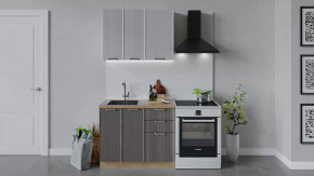 Кухонный гарнитур «Кимберли» длиной 100 см Дуб Крафт золотой, Сноу, Муссон в Тюмени - mebel-tymen.ru | фото