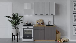 Кухонный гарнитур «Кимберли» длиной 120 см Дуб Крафт золотой, Сноу, Муссон в Тюмени - mebel-tymen.ru | фото