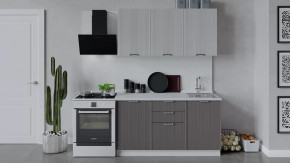 Кухонный гарнитур «Кимберли» длиной 150 см Белый, Сноу, Муссон в Тюмени - mebel-tymen.ru | фото