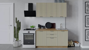 Кухонный гарнитур «Кимберли» длиной 150 см Дуб Крафт золотой, Крем в Тюмени - mebel-tymen.ru | фото