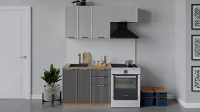 Кухонный гарнитур «Кимберли» длиной 160 см Дуб Крафт золотой, Сноу, Муссон в Тюмени - mebel-tymen.ru | фото