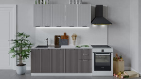 Кухонный гарнитур «Кимберли» длиной 180 см Белый, Сноу, Муссон в Тюмени - mebel-tymen.ru | фото