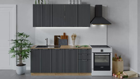 Кухонный гарнитур «Кимберли» длиной 180 см Дуб Крафт золотой, Титан в Тюмени - mebel-tymen.ru | фото