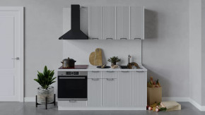 Кухонный гарнитур «Кимберли» длиной 180 см со шкафом НБ Белый, Сноу в Тюмени - mebel-tymen.ru | фото