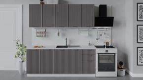 Кухонный гарнитур «Кимберли» длиной 200 см Белый, Муссон в Тюмени - mebel-tymen.ru | фото