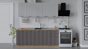 Кухонный гарнитур «Кимберли» длиной 200 см Дуб Крафт золотой, Сноу, Муссон в Тюмени - mebel-tymen.ru | фото