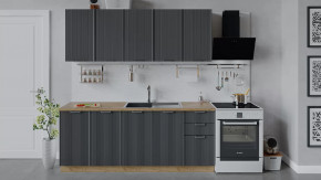 Кухонный гарнитур «Кимберли» длиной 200 см Дуб Крафт золотой, Титан в Тюмени - mebel-tymen.ru | фото