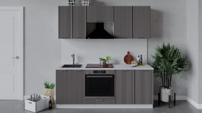 Кухонный гарнитур «Кимберли» длиной 200 см со шкафом НБ Белый, Муссон в Тюмени - mebel-tymen.ru | фото