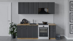 Кухонный гарнитур «Кимберли» длиной 220 см Дуб Крафт золотой, Титан в Тюмени - mebel-tymen.ru | фото