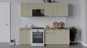 Кухонный гарнитур «Кимберли» длиной 240 см Дуб Крафт золотой, Крем в Тюмени - mebel-tymen.ru | фото