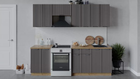 Кухонный гарнитур «Кимберли» длиной 240 см Дуб Крафт золотой, Муссон в Тюмени - mebel-tymen.ru | фото