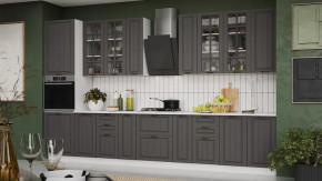 Кухонный гарнитур «Лина» №7 Белый, Графит в Екатеринбурге - mebel-tymen.ru | фото