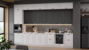 Кухонный гарнитур «Лина» №9 Белый, Графит в Екатеринбурге - mebel-tymen.ru | фото