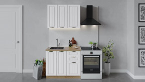 Кухонный гарнитур «Лина» длиной 100 см Дуб Крафт Золотой/Белый в Тюмени - mebel-tymen.ru | фото