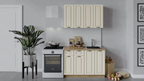 Кухонный гарнитур «Лина» длиной 120 см Дуб крафт золотой/Крем в Тюмени - mebel-tymen.ru | фото