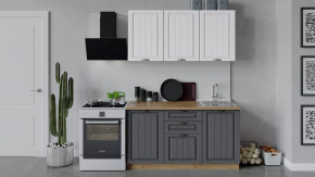 Кухонный гарнитур «Лина» длиной 150 см Дуб крафт золотой/Графит в Тюмени - mebel-tymen.ru | фото